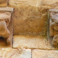 Temas y bestiario de los canecillos y capiteles románicos de San Martín de Elines